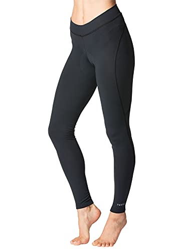 Terry Women's Thermal Athletic Cycling Tight Smooth Faced Wind-Resistant And Water-Repellent Exterior - Black, X-Large #TOP4