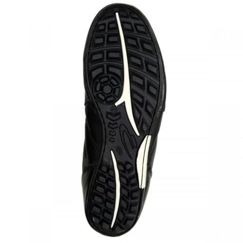 Chuteira Society Couro Diavolo Classic Traction PretoPrata