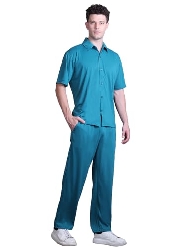 CHKOKKO Men’s Premium Cotton Co‑Ord Set – Oversized T‑Shirt & Shorts with Side Pockets – 81% OFF