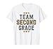 Team Second Grade Leopard Print Teacher 2nd Back to School T-Shirt