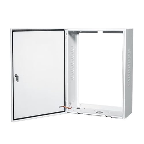 HTDRE Boîtier de Protection pour borne de Recharge sans Plaque arrière, boîtier Mural pour Chargeur de véhicule électrique, Conception Creuse, avec Serrure, étanche et antivol (Blanc/2)