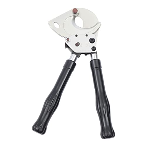 J52 Ratchet Cable Cutter Heavy Duty Ratchet Cable Cutter Tool with Retractable Handle for Cutting Copper and Aluminum Wires.
