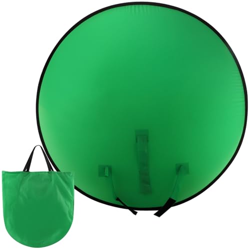 Green Screen Backdrop, Foldable Nylon Green Screen Camera Backdrop for Studio, Gaming, Video Motion Production (1.3m/4.3ft，only Screen,NO stand)