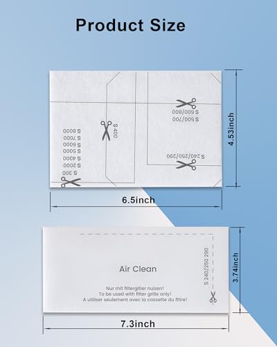 Miniatura 3 de E-Hao Paquete De 6 Filtros Airclean Y Filtros De Protección Del Motor, Piezas De Repuesto Para Miele Vcompact C1 C2, Complete C1 C2 C3, Classic C1, Dynamic U1, S200-S899, S2000-S8999