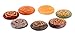 Healing Crystals India: Natural Gemstone Engraved Reiki Round Chakra Set of 7 pcs Health Care Natural Healing Product