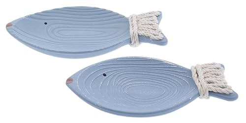 Plats à bijoux poisson en bois pour déco table maison de plage - 3