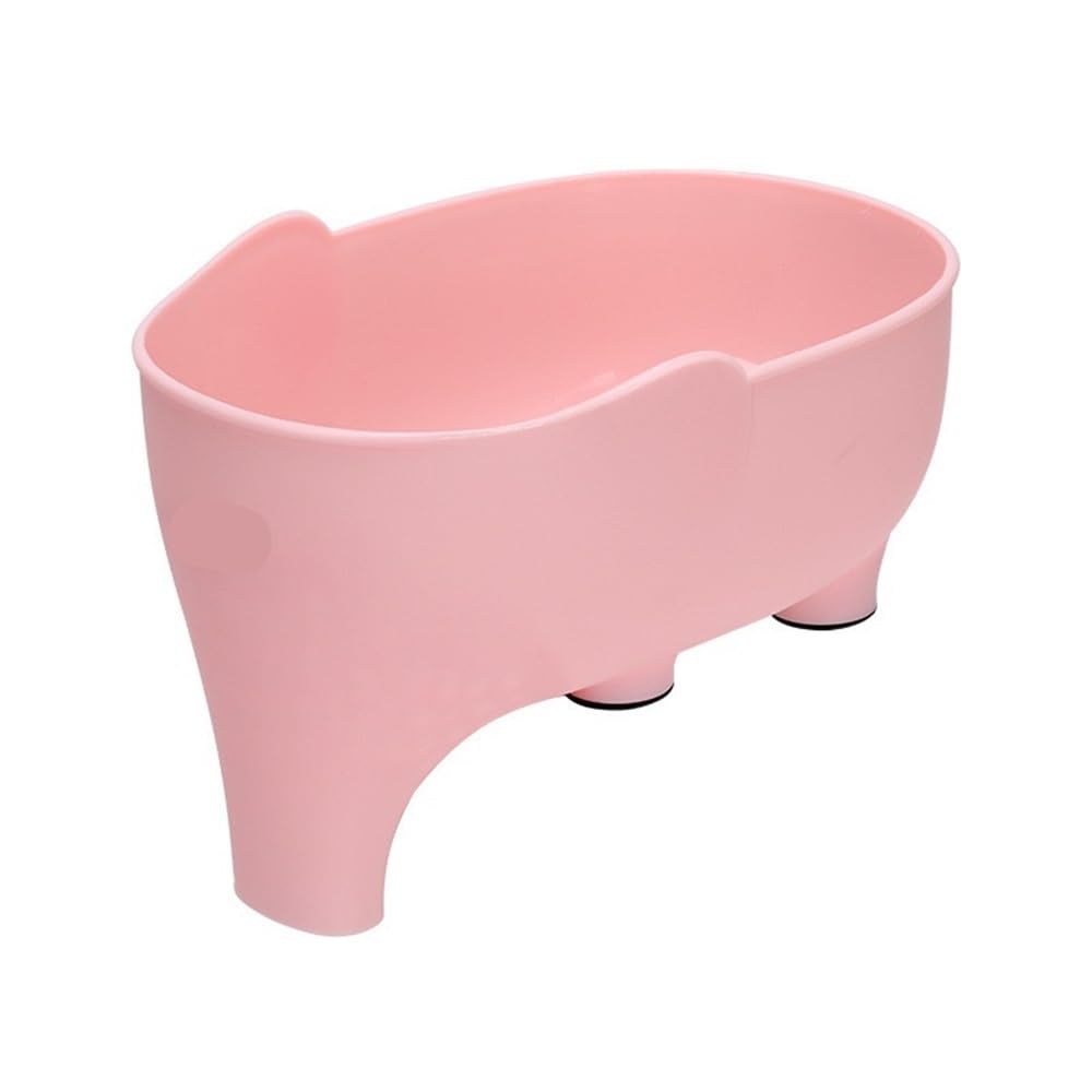 Shungong Elephant Drain Basket - Multifunctional Kitchen Sink Drain Basket For Washing Fruits And Vegetables(Pink)