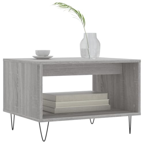 Table basse gain de place grise pour ranger le salon encombré - 4