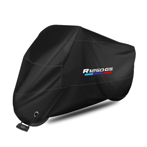 Telo coprimoto impermeabile, antipolvere, antipioggia, antivento, anti-uccelli, in poliestere 210D, antifurto per moto e scooter R1250GS R 1250 GS R1250 GS ADV (290 * 110 * 140 cm)