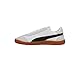 Puma Unisex-Child, Club 5v5 Suede, Puma White-Puma Black-Feather Gray, Big Kid, 4