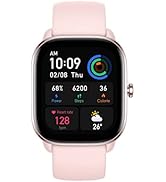 Amazfit GTS 4 Mini Smartwatch mit Blutsauerstoff- und Herzfrequenzüberwachung, über 120 Sportmodi...
