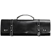 Drumstick Storage Bag, Leather, Black, Ideal For Multiple Sticks, Portable And Elegant