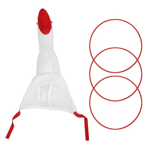 TOPBATHY Jeu Chapeau Oie Attrapes et Lancer Anneaux Accessoire Tête Jeu Lancer Anneaux Kit Farces Déguisement Oie Fête Garçon Fille Anniversaire Mariage