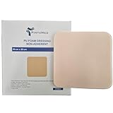 PintoMed Steriler nicht-klebender PU-Schaumverband ohne Rand, 20 cm x 20 cm, Box mit 5 Kompressen, saugfähig, für die Behandlung von chronischen und akuten Wunden.