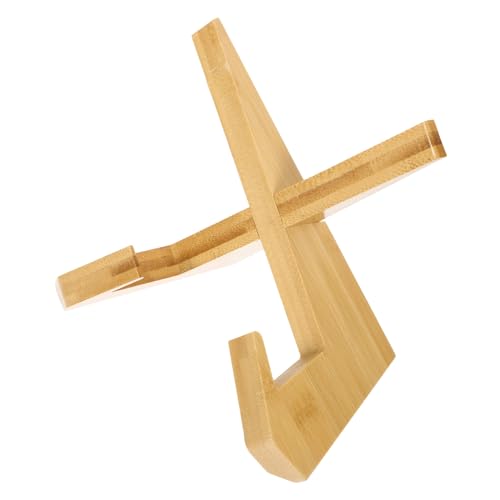 Cabilock Wooden Recipe Stand for Kitchen Adjustable Cooking Book Holder Stylish Book Rack for Home Decor for Reading and Baking Enhances Hands Multitasking