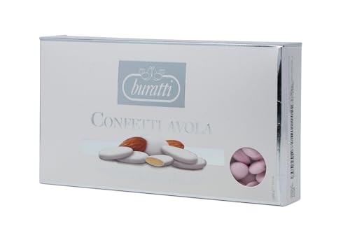 Buratti Confetti Confettis aux Amandes Avola de Turin Rose 1 Kg