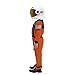 Spooktacular Creations Orange Astronaut Costume with Helmet, Space Suit for Toddler with Movable Visor, Kids Astronaut Halloween Costume for Cosplay, Party Favor Supplies (Medium, 8-10 yrs)