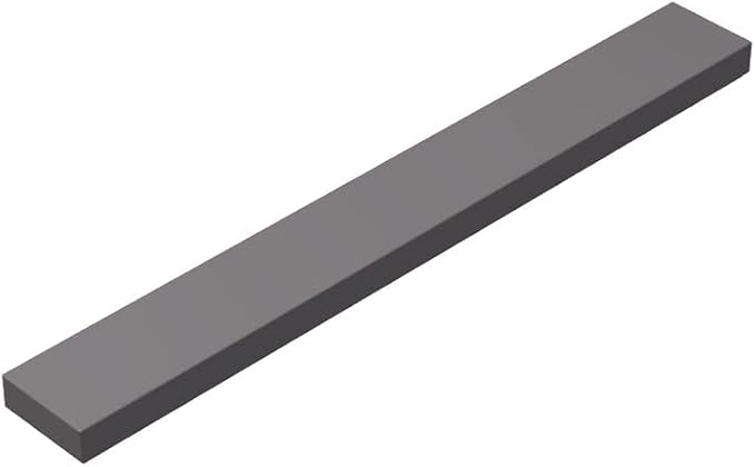 Classic Tiles Block Bulk, Dark Gray Tiles 1x8, Building Tiles Flat 100 Piece, Compatible with Lego Parts and Pieces: 1x8 Dark Gray Tiles(Color:Dark Gray)