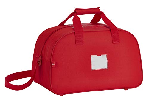 Bolsa de deporte de Real Sporting de Gijón con compartimentos para equipación futbolística 2