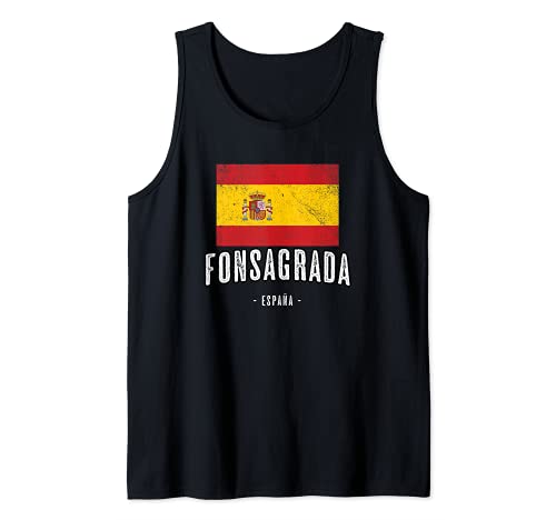 Fonsagrada España | Souvenir - Ciudad - Bandera - Camiseta sin Mangas