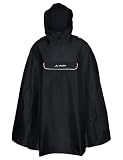 VAUDE Valdipino Regenponcho Rad-Poncho, wasserdicht – Black Uni – Gr. L