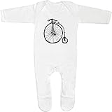 Pies incorporados Azeeda 6-12 Meses \'Vieja Bicicleta\' Bebé Peleles para Dormir/Pijama (SS00023319)