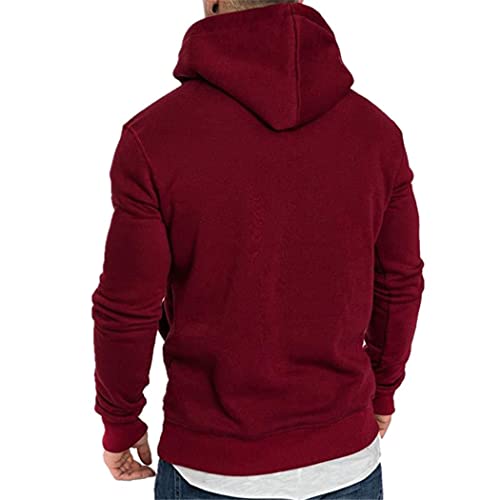 Sweat à capuche chaud et léger pull homme décontracté d'automne taille M - 4