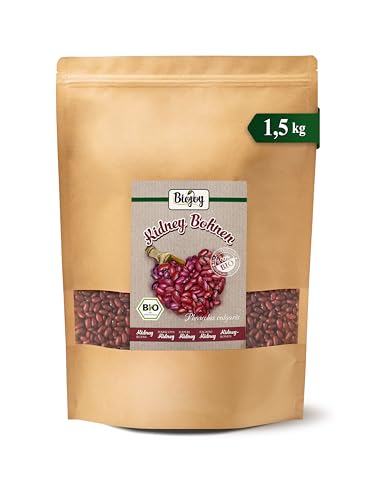 Biojoy Frijoles rojos (Kidney) Ecológicos (1,5 kg), enteros y sin aditivos