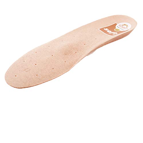 Sunbed Soft - Orthopädische Luftkammerfußbett (36-48) + Rema Einlagenbeutel (46, Braun)