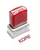 KOPIE Textstempel - Office Stempel für Dokumente Selbstfärbender Stempel Praktischer Bürostempel für täglichen Gebrauch – Rot