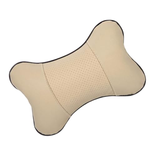 BRIGHTFUFU Car Headrest Pillow Bone Shape Neck Cushion for Car Seats Soft and Artificial Elegant Design for Comfort and Support While Traveling