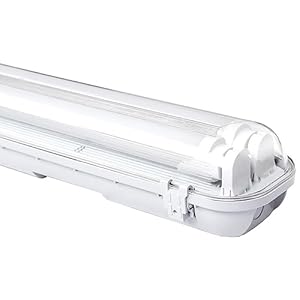 Daromigo Feuchtraumleuchte 150cm 2x24W LED-Röhre