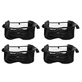 YARNOW 4 Stück Kinderwagentasche Organizer aus Oxford Stoff Leicht zu Reinigen Multifunktional Untersitzkorb und Hängekorb für Unterwegs in Schwarz