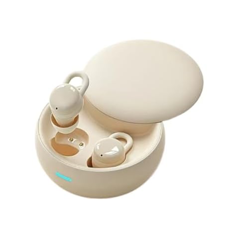 Invisible Sleep Headphones, Sleep Earbuds for Side Sleepers, Mini Noise Blocking Sleepbuds, Bluetooth 5.3 Wireless Earbuds for Sleeping, Working, (Ivory) Cover
