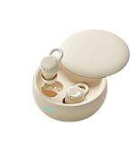 Invisible Sleep Headphones, Sleep Earbuds for Side Sleepers, Mini Noise Blocking Sleepbuds, Bluetooth 5.3 Wireless Earbuds for Sleeping, Working, (Ivory)