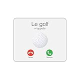 Épaisseur du tapis : 3 mm. Mygoodprice Tapis de Souris Rectangle Le Golf m\'appelle