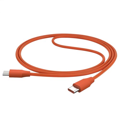 GEEKRIA Type-C Charger Cable Compatible with Samsung Galaxy S24Ultra, S24+, S24, S23Ultra, S22+, S20, S20+, S8, S9, A90 Charger, USB-C to USB-C Replacement Power Charging Cord (4 ft/120cm 2 Pack)