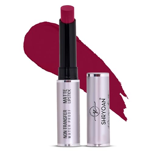 Image of Shryoan Velvety Matte Non-Transfer Lipstick I Long Lasting Stay with Non-Transfer Formula | Smudge & Water Proof (3.5 gm)