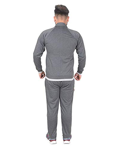 Image of Krystle Men's Dark Grey Cotton Warm Tracksuit