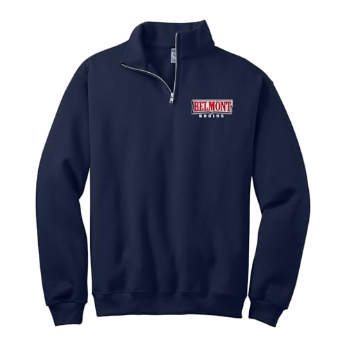 Sorority Letters Shop Belmont University Bruins Quarter Zip Cadet Collar Sweatshirt