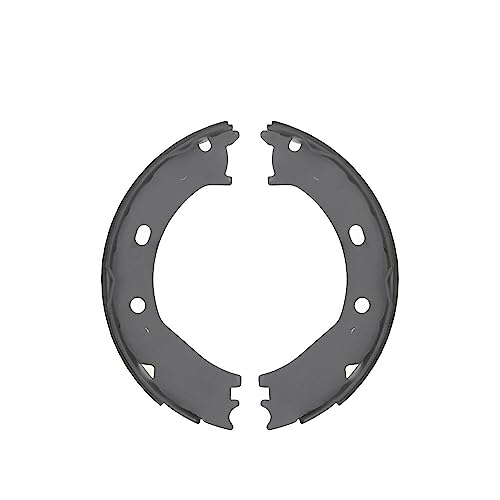 Image of Detroit Axle - Brake Kit for 2006 2008 Dodge Ram 1500, 2007-2009 Durango Chrysler Aspen, Front Ceramic Brake Pads w /Hardware Rear Semi-metallic Brake Shoes Replacement