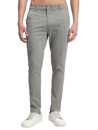 Image of Highlander Men's Slim Fit Formal Trousers | Ankle Length |Smart Trousers for Men | Chino Trousers for Men|Elegant Design | Comfortable Fabric for Daily Work & Formal Occasions