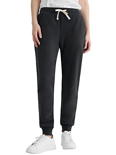 Weintee Women's Petite Joggers Cotton Sweatpants with Pockets
