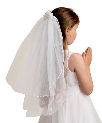Voile de première communion pour coiffure de cortège et mariage