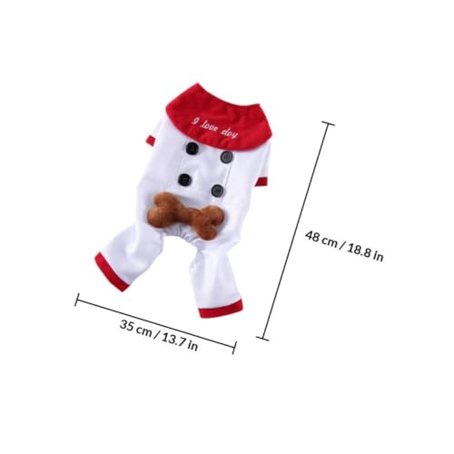 Disfraz para perro Halloween Navidad tamaño L blanco miniatura 2
