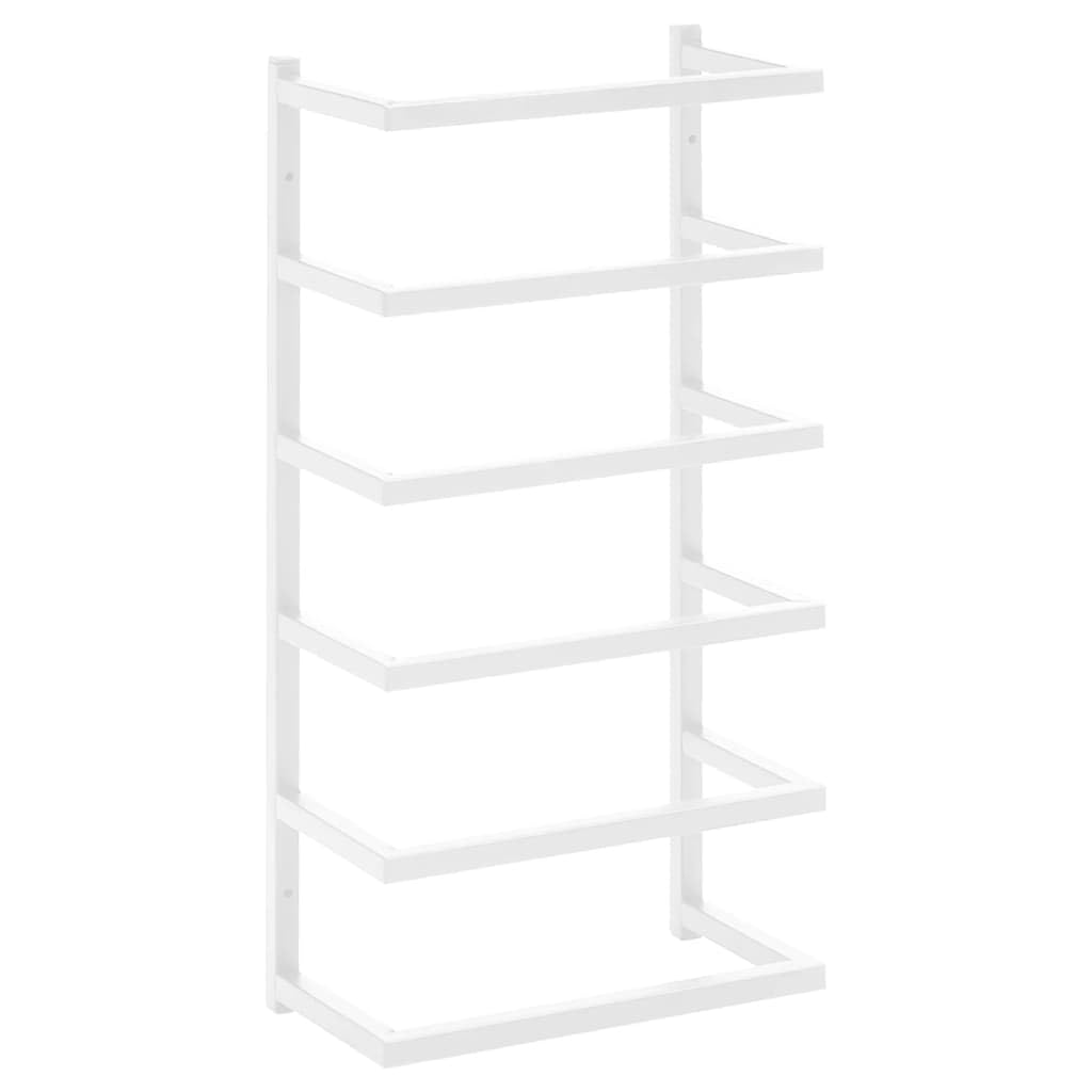 Generic Wieszak na Ręczniki, Stylowy i Stabilny Wieszak na Ręczniki Montowany na ścianie z dużą ilością Miejsca, 6-poziomowy Wieszak na Ręczniki do Organizacji łazienki (24x12x48cm)