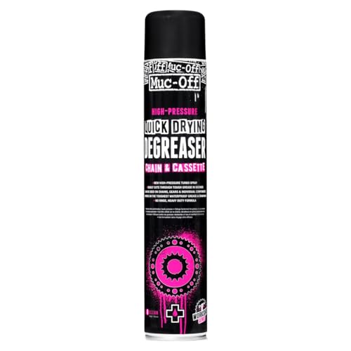 Muc-Off Dégraissant à Séchage Rapide pour Chaînes, 750 Millilitres - Dégraissant Haute Pression pour Chaînes et Cassettes de Vélo - Convient à Tous Les Vélos, Black