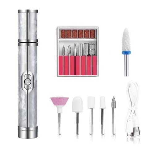 Electric Nail File, 12-in-1 Electric Nail Drill , Nail Files 20000 RPM Cordless Professional Efile Pedicure Tools with 4 Speeds