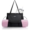 sportsnew Yoga Mat Bag Tote Yoga Gym Bags For Women Men with Waterproof Wet Pocket & Hook-and-loop, Quick Access Storage Yoga Mat Bag Carrier
