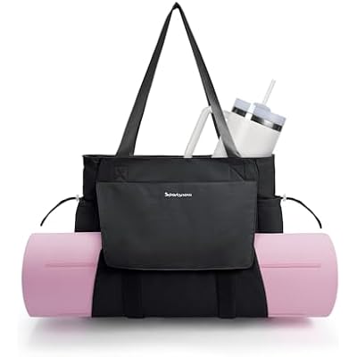 sportsnew Yoga Mat Bag Tote Yoga Gym Bags For Women Men with Waterproof Wet Pocket & Hook-and-loop, Quick Access Storage Yoga Mat Bag Carrier